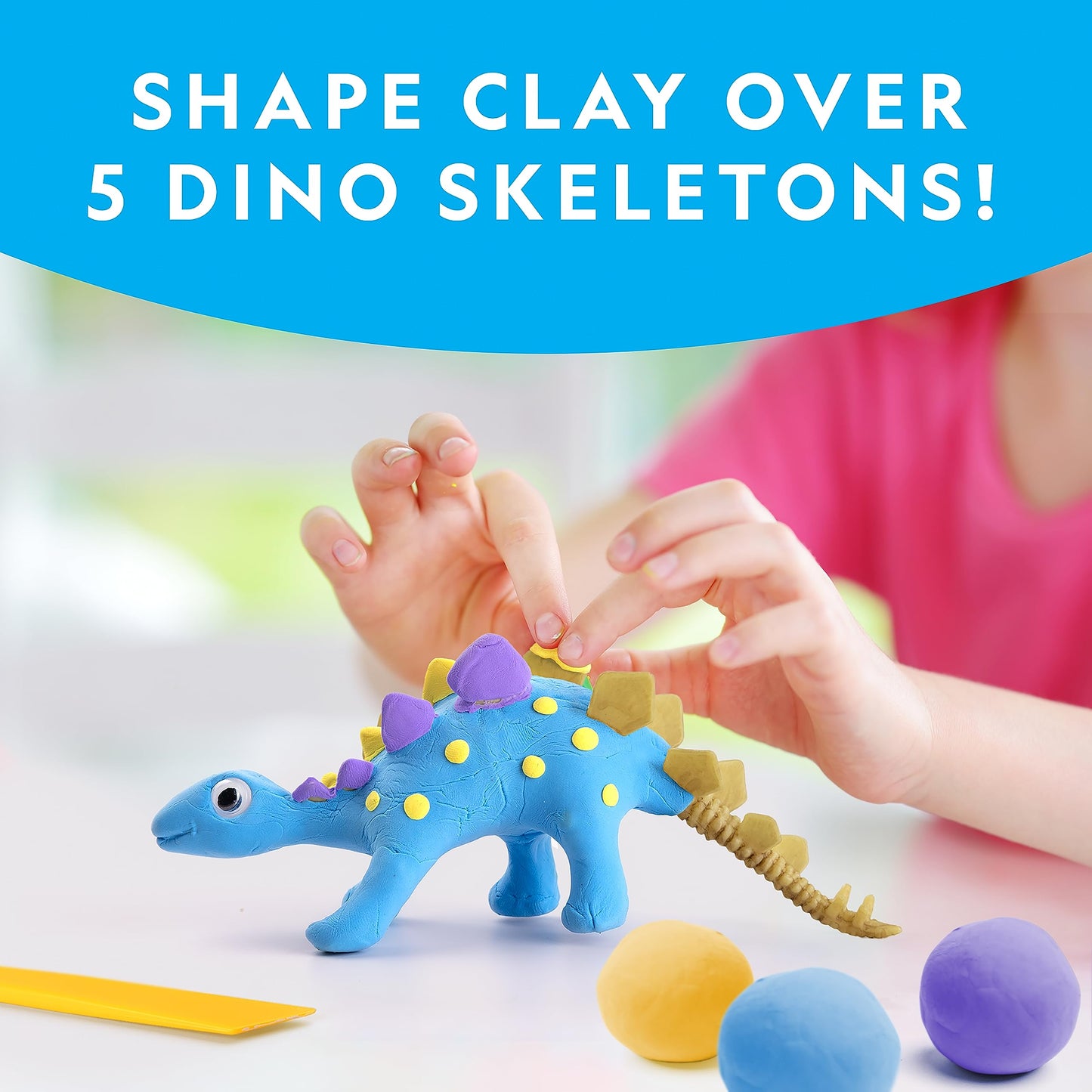 NATIONAL GEOGRAPHIC Clay Dinosaur Arts & Crafts Kit