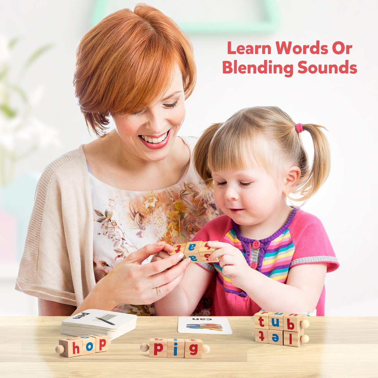 Site Words Montessori Spinning Alphabet Learning Toys